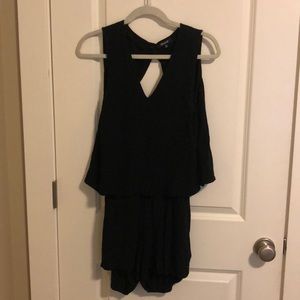 Madewell black romper XS